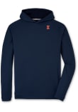Main image for Mens Illinois Fighting Illini Navy Blue Peter Millar Pine Hooded Sweatshirt