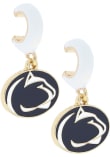 Main image for Logo Hoop Penn State Nittany Lions Womens Earrings - Navy Blue