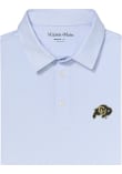 Main image for Mens Colorado Buffaloes Light Blue Mizzen+Main Versa Trim Stripe Short Sleeve Fashion Polo