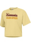 Main image for Minnesota Golden Gophers Gold ComfortWash Short Script  Boxy Short Sleeve T-Shirt