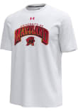 Main image for Maryland Terrapins White Under Armour Iridescent Arch Mascot Mens Basketball Short Sleeve Fashion..