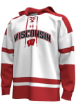 Main image for Mens Wisconsin Badgers White Under Armour Team Name Long Sleeve Fashion Hood