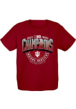 Main image for Youth Indiana Hoosiers Crimson Blue 84 2025 Big Ten Football Champions Short Sleeve T-Shirt