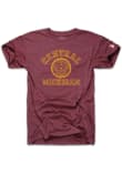 Main image for Central Michigan Chippewas Maroon The Mitten State Seal Short Sleeve Fashion T Shirt