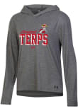 Main image for Womens Maryland Terrapins Black Under Armour Vintage Flat Mascot Hooded Sweatshirt