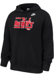 Main image for Mens Rutgers Scarlet Knights Black Nike Throwback Wordmark Club Fleece Hooded Sweatshirt