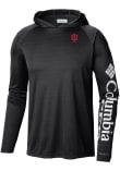 Main image for Mens Indiana Hoosiers Black Columbia Heat Seal Terminal Tackle Long Sleeve Hoodie