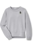 Main image for Womens Michigan State Spartans Grey Peter Millar Flora Knit Crew Sweatshirt