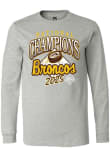 Main image for Mens Western Michigan Broncos Grey Summit Sportswear 2025 National Mens Hockey Champions Tee