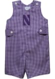 Main image for Toddler Northwestern Wildcats Purple Vive La Fete Gingham Overalls