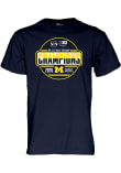 Main image for Michigan Wolverines Navy Blue Blue 84 2026 Big Ten Hockey Champions Short Sleeve T Shirt