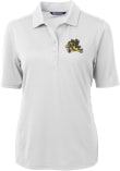 Main image for Womens Iowa Hawkeyes White Cutter and Buck Virtue Eco Pique Short Sleeve Polo Shirt