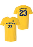 Main image for Yaxel Lendeborg  Mens Yellow Michigan Wolverines National Champions Name and Number Player T Shirt