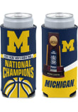 Main image for Blue Michigan Wolverines 12oz Slim 2026 MBB National Champion Coolie