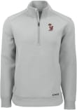 Main image for Mens Minnesota Golden Gophers Ash Cutter and Buck Vault Roam Qtr Zip Pullover