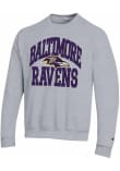 Main image for Champion Baltimore Ravens Mens Grey Heart and Soul Long Sleeve Crew Sweatshirt