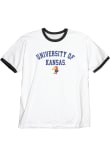 Main image for Kansas Jayhawks White Blue 84 Ringer Short Sleeve Fashion T Shirt