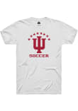 Main image for Indiana Hoosiers White Rally Soccer Short Sleeve T Shirt