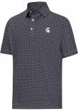 Main image for Mens Michigan State Spartans Black Footjoy Floral Short Sleeve Fashion Polo