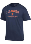 Main image for Illinois Fighting Illini Navy Blue Champion Font Class of 2028 Jersey Short Sleeve T Shirt
