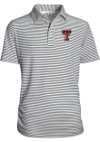 Main image for Youth Black Texas Tech Red Raiders Carson Striped Short Sleeve Polo Shirt