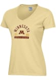 Main image for Womens Minnesota Golden Gophers Yellow ComfortWash Arch Logo EST Garment Dyed Short Sleeve T-Shirt