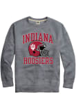 Main image for Mens Indiana Hoosiers Grey Rally Triblend Football Helmet Number One Fashion Sweatshirt