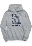 Main image for Toddler Akron Zips Grey Vive La Fete Excavator Long Sleeve Hooded Sweatshirt