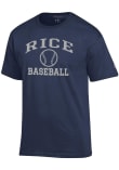 Main image for Champion Rice Owls Navy Blue Baseball Jersey Short Sleeve T Shirt