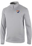 Main image for Mens Illinois Fighting Illini Grey Columbia Vault Heat Seal Omni Wick Wickhams Hills Qtr Zip Pullo..