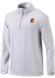 Main image for Mens USC Trojans Grey Columbia Heat Seal Omni Wick Even Lie Qtr Zip Pullover
