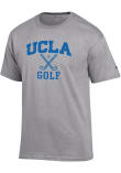 Main image for UCLA Bruins Grey Champion Golf Icon Jersey Short Sleeve T Shirt