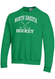 Main image for Champion North Dakota Fighting Hawks Mens Kelly Green Hockey Powerblend Long Sleeve Crew Sweatshir..
