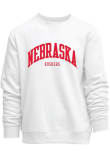 Main image for Mens White Nebraska Cornhuskers Everyday Twill Arch Name Crew Sweatshirt