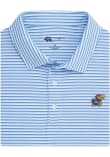 Main image for Mens Kansas Jayhawks Blue Onward Reserve Triple Stripe Short Sleeve Fashion Polo