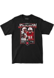 Main image for Emmett Johnson Campus Ink Mens Black Nebraska Cornhuskers NIL Player Graphic Tee Fashion Player T..