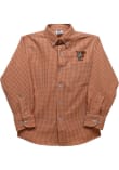 Main image for Youth Bowling Green Falcons Orange Vive La Fete Gingham Long Sleeve Polo