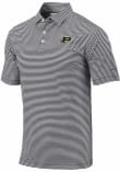 Main image for Mens Purdue Boilermakers Black Columbia Heat Seal Omni Wick Club Invite Short Sleeve Polo Shirt