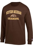 Main image for Mens Western Michigan Broncos Brown Champion Grandpa Jersey Tee