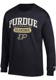 Main image for Mens Purdue Boilermakers Black Champion Pill Box Grandma Jersey Tee