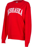 Main image for Womens Red Nebraska Cornhuskers Sport Fleece Crew Sweatshirt