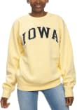 Main image for Womens Yellow Iowa Hawkeyes Sport Crew Sweatshirt