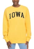 Main image for Womens Gold Iowa Hawkeyes Sport Crew Sweatshirt