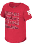 Main image for Toddler Girls Nebraska Cornhuskers Cardinal Colosseum Flame Princess Short Sleeve T-Shirt