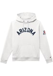 Main image for Mens Arizona Wildcats White League Felt 1991 Hooded Sweatshirt