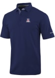 Main image for Mens Arizona Wildcats Navy Blue Columbia Heat Seal Even Lie Short Sleeve Fashion Polo
