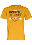 Main image for Western Michigan Broncos Gold Blue 84 2025 MAC Football Champions Score Short Sleeve T Shirt