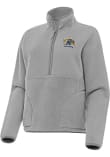 Main image for Womens Kent State Golden Flashes Ash Antigua Figure Qtr Zip