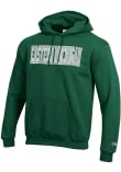 Main image for Mens Eastern Michigan Eagles Green Champion Straight Powerblend Hooded Sweatshirt