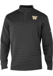 Main image for Mens Washington Huskies Black Columbia Pack It Up Qtr Zip Pullover